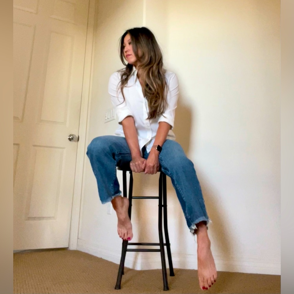 Abercrombie & Fitch The Crop Wide Leg Ultra High Rise Jeans 👖